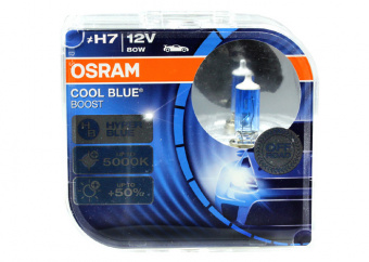 Osram - H7-12v 80w - Px26d- Osram Cool Blue Boost 5000 К DuoBox (62210CBB_HCB)